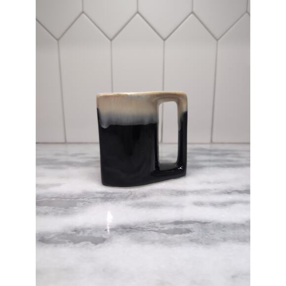 Rodolfo‎ Padilla Pottery Mug Flat Vintage Drip Glaze  Unique Signed  4.25" - Picture 1 of 9